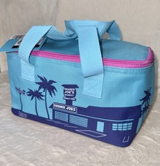 NWT Trader Joe’s Mini Insulated Cooler Bag Tote, New Summer Colors, BLUE AQUA
