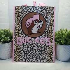 Buc-ee’s Reusable Shopping Tote Bag Beaver Logo🤎💗 Cheetah Limited Edition New