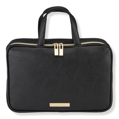 Tartan + Twine Zippered Perforated Deluxe Weekender Bag Black Large,