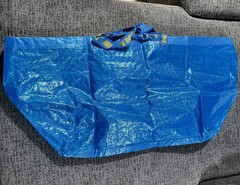 Lot of 20 IKEA Large Blue Bag Shopping Grocery Laundry Storage Tote Bags FRAKTA