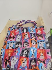 Grocery Shopping Polyester Bag Animal Rescue Site Foldable Reusable Various Dogs