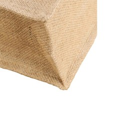 Effortless Chic Leather Handle Jute Bag for Lunch Box Your Everyday Accessory