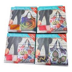 Yaybag Jumbo Reusable Storage Bags X 4 Floral Butterfly 20 X 28”