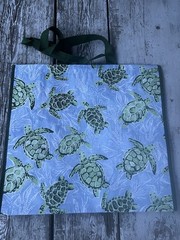 HAWAIIAN HONU TURTLE REUSABLE SHOPPING BAG BEACH BAG / BEACH TOTE