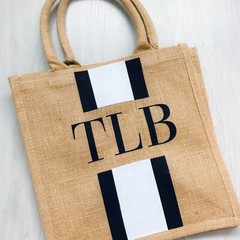 Spacious & Sustainable Eco-Friendly Cotton Padded Handle Jute Tote Shopping Bag