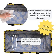 Extra Large Utility Tote Reusable Grocery Organizing Bag Oversized Collapsibl…