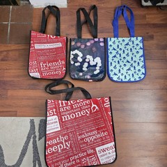 Lululemon Shopping Bags Small Mixed Lot of 4 Red White Sea Wheeze