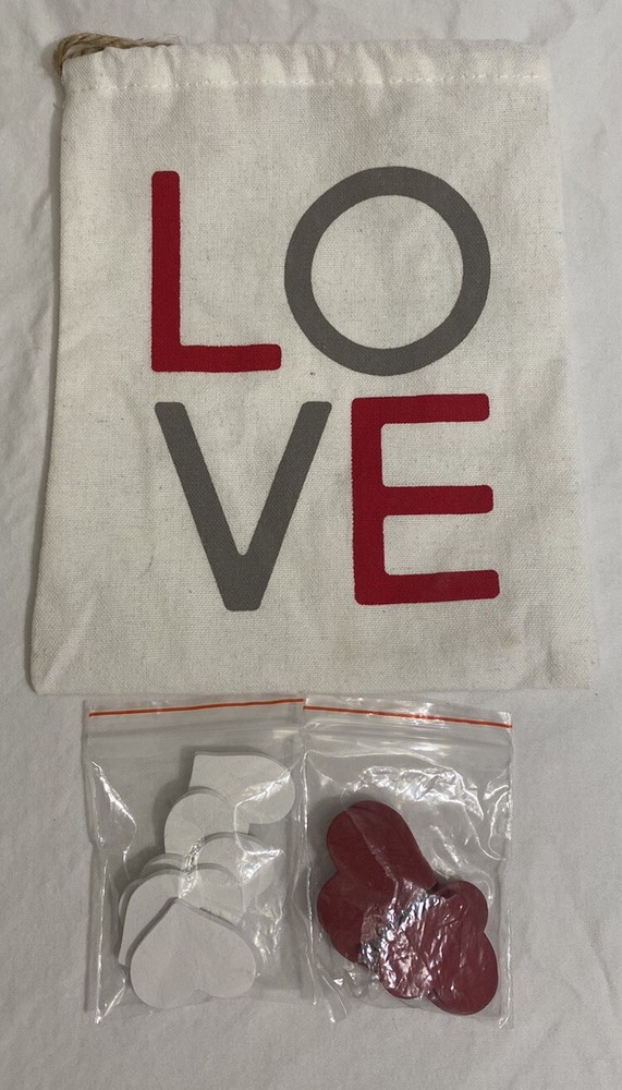 Mini Tic-Tac-Toe Love, Hearts/Valentine Reusable-Travel Cinch Bag/Tote