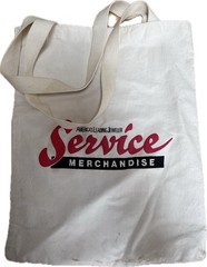 Vintage Service Merchandise Tote Reusable Shopping Bag Nostalgic Kitschy