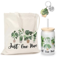 Plant Lover Gifts For Women Plant Lady Tote Bag 16oz Just One More Plant Iced Co