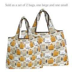 Large Foldable Nylon Reusable Grocery Shopping Tote Bags Eco Friendly Handle