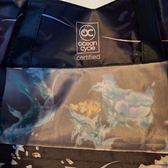 MACY’S Reusable Shopping Tote Bag “From Beach to Bag” Oceancycle, Floral New!