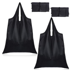 Foldable Tote for Women Men, 2 25.59 x 17.72 x 0.04 inches, Black