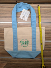 Trader Joe’s Mini Tote Bag Blue – NWT – Pastel Retail Store