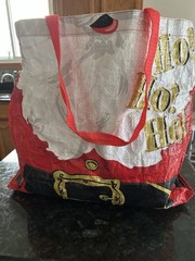 Christmas Santa Durable Reusable Eco Grocery Market Shopping Bag TJ Maxx