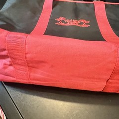 Trader Joe’s Insulated Tote Bag Market Shopper RED BLACK Large 20”