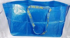 50 IKEA Frakta Large Shopping Bags 19 Gallon Laundry Tote Grocery Reusable NEW