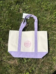 Trader Joe’s Lavender Purple Large Canvas Tote Bag Limited It Bag 2026
