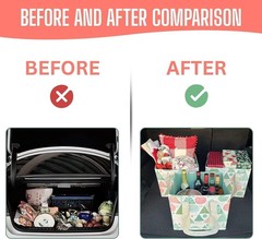 3 Pack Reusable Grocery Bags, Shopping Bags for Groceries, Tote with Handles