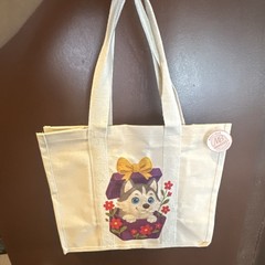 MB Boutique Vendor Canvas Foldable Reusable Shopping Bag Animal Print Beige