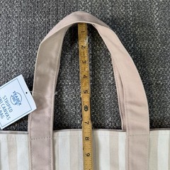 Trader Joe’s Striped Mini Canvas Tote Bag Tan Beige Brown Summer 2026 Limited