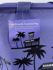 Trader Joe large 2024/2025 Dark Purple Not Lavender RETIRED Insulated LargeTote