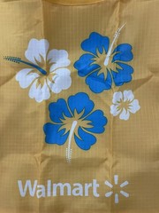 Walmart Hawaii Hibiscus Reusable Shopping Pocket Bag Tote Grocery Exclusive NEW