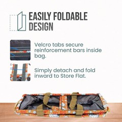 Extra Large Utility Tote Bag – Oversized Collapsible Reusable Wire Frame Rect…