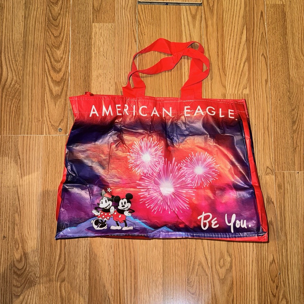 American Eagle Disney Be You Tote Mickey Starburst Reusable Shopping Bag