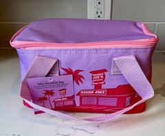 2026 Trader Joe Mini Insulated Red/Purple Bag LIMITED EDITION New With Tags