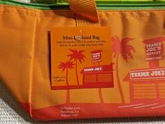 Trader Joe’s Mini Insulated Bag Orange with Green Zipper, Summer 2026 Release