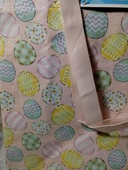 Easter SHOPPING BAG TOTE GIFT Pastel Eggs assorted design Paisley reusable NEW