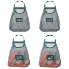 4PCS Reusable Mesh Bag, Portable Produce Bags, Breathable Grocery Bags Fruit …