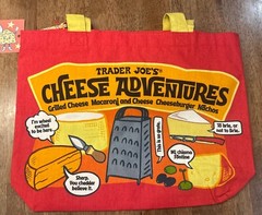 Trader Joe’s Cheese Adventures Experience reusable canvas tote NWT Joes