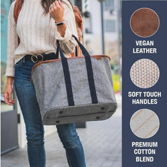 Eco 24L and 30L Collapsible Grocery Shopping Baskets (3-Pack) | Reusable Plastic
