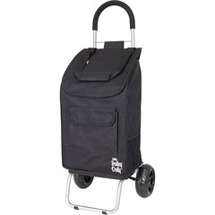 Oversized Wheeled Shopping Utility Tote Durable Removable Bag W/ Pockets New
