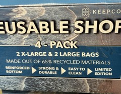 Keep Cool Florida Reusable Bags 4Pack Beach Scene & 7 Mile Bridge-XL & L NEW