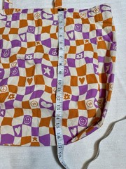 Earthbound Trading Company Organic Cotton Reusable Tote Purple Checkered