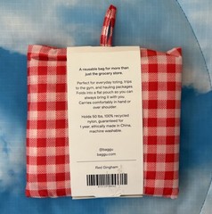 NWT Baggu Standard Reusable – Red Gingham