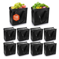 10 Pack Insulated Grocery Bags, Reusable Insulated Bag, Portable Cooler Bags …