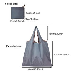 Reusable Grocery 15.75 X X 6.3 Inches, Black, Dark Beige, Gray
