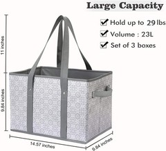 Stylish Floral Reusable Shopping Bags [3 Pack]