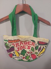 Vintage Trader Joe’s Grocery Bag Tote Fruit AOP Made in the USA VTG Food Store