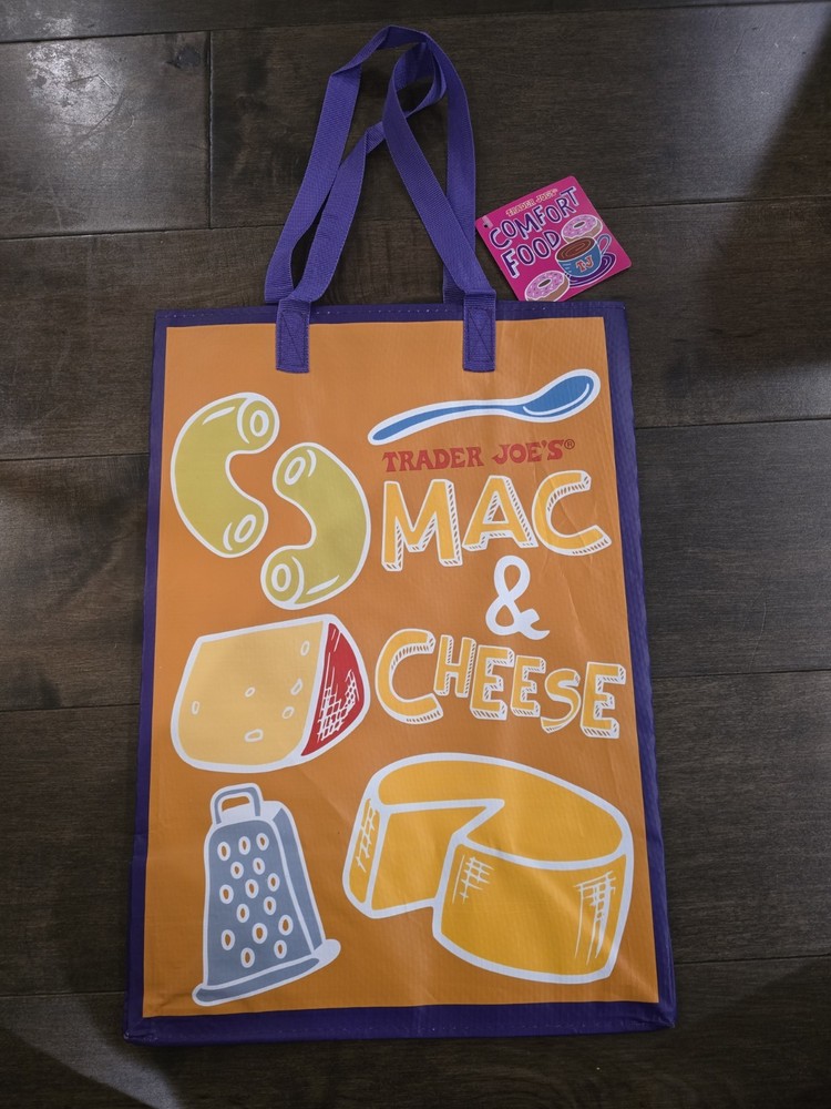 Reusable Trader Joe’s Bag Comfort Food – Mac & Cheese PB & Jam Brand New