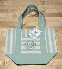 Trader Joe’s Striped Mini Canvas Tote Bags 4-Pack Multicolor 11×10 in