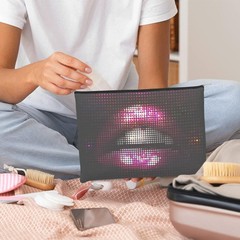 iapodiad Makeup Bag for Women Lips Illustration One Size,