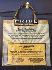 Large Handmade Repurposed, Recycled Chicken Feed Bag Tote, Purse