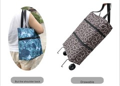 Stylish Reusable Grocery Bags with Carrying Wheels – Eco-Friendly & Practical