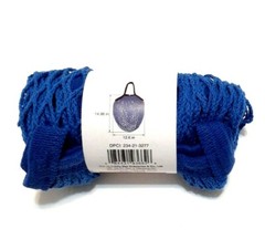 Dark Blue Cotton Reusable Rope Net Tote Bag with Handles Beach Grocery Shopping
