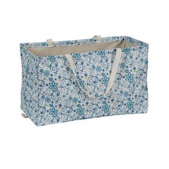White and Blue Floral Krush Container All-Purpose Utility Tote